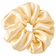 JESMARY - Xưởng May Dây Cột Tóc Scrunchies Vải Lụa Satin Đính Nơ Hai Dải Dài Cho Tiệm Nail VIP & Beauty Spa (Long Ribbon Bow Satin Scrunchies)